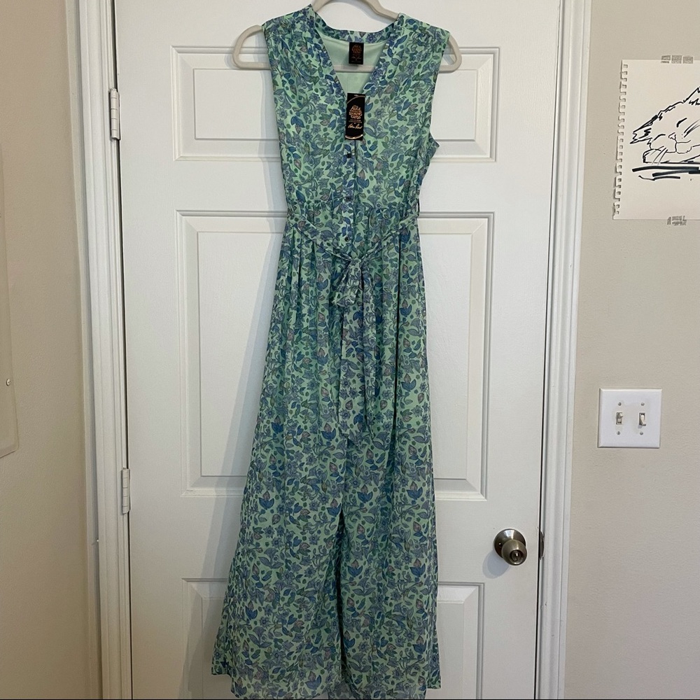 Alice in Wonderland Floral Button Up Dres